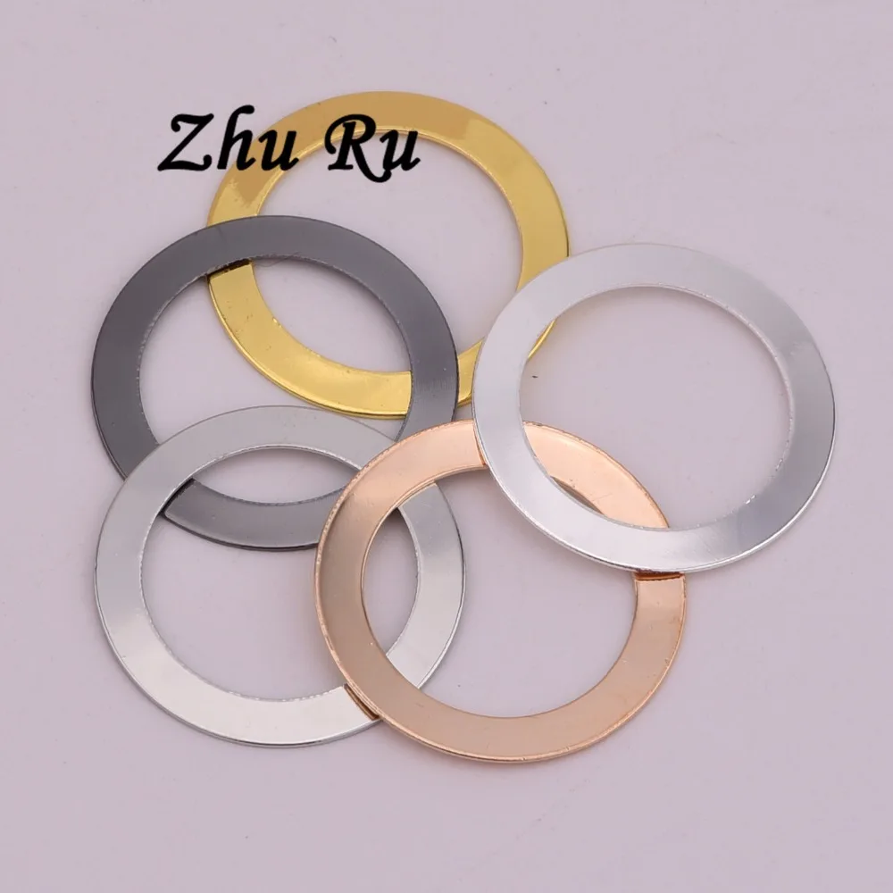 ZHU RU 20 шт./лот 22*0 4 мм кольцо для ключей с винтовой крышкой подвески-обручи модные