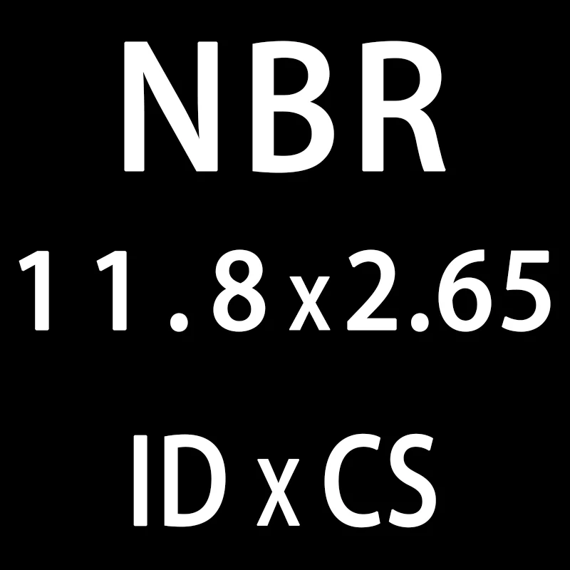 50 шт./лот резиновым кольцом NBR уплотнительное кольцо 2,65 мм Толщина ID10.6/11,2/11,8/12,5/13,2/14/15 мм нитрильная Резина уплотнительное кольцо прокладка кольца - Цвет: ID11.8mm