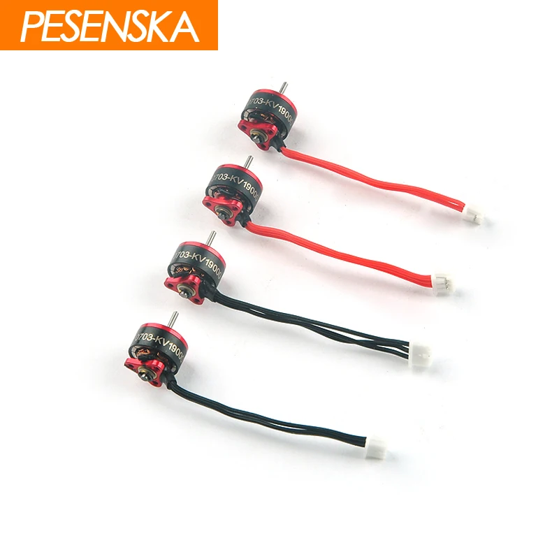 4 шт. SE0703 KV19000 бесщеточный двигатель 1 S для мини гексакоптер FPV Racer Drone RC Гонки