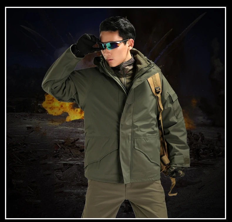 Тактическая одежда Airsofts Wehrmacht Cs Go, камуфляжный костюм для мужчин, зимняя теплая Военная Униформа с капюшоном, 2 в 1, водонепроницаемая военная форма