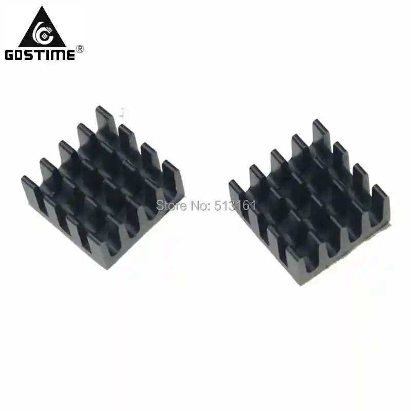 100 шт./лот радиатор 14x14x7 мм чипсет ОЗУ алюминиевый охладитель|heat sink|radiator coolerram heatsink