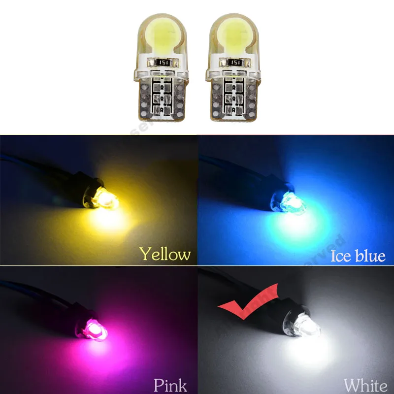 Фото Автомобильные светодиодные лампы T10 LED W5W, 6 шт., белые светодиодсветодиодный лампы 194 168, СВЕТОДИОДНАЯ Лампа 501 COB с силиконовым корпусом, автом... №5