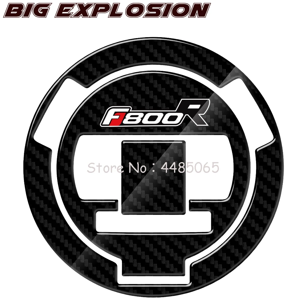 Наклейка крышки масляного топлива газа для BMW F800R F 800R мотоцикла 3D углеродного