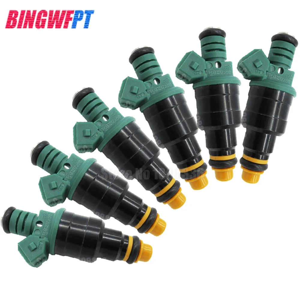 

6x Top Racing fuel injector Engine using For Bosch EV1 Volvo vw Audi GMC Chevrolet Dodge BMW 440cc/min TURBO 42 LB/HR 0280150558