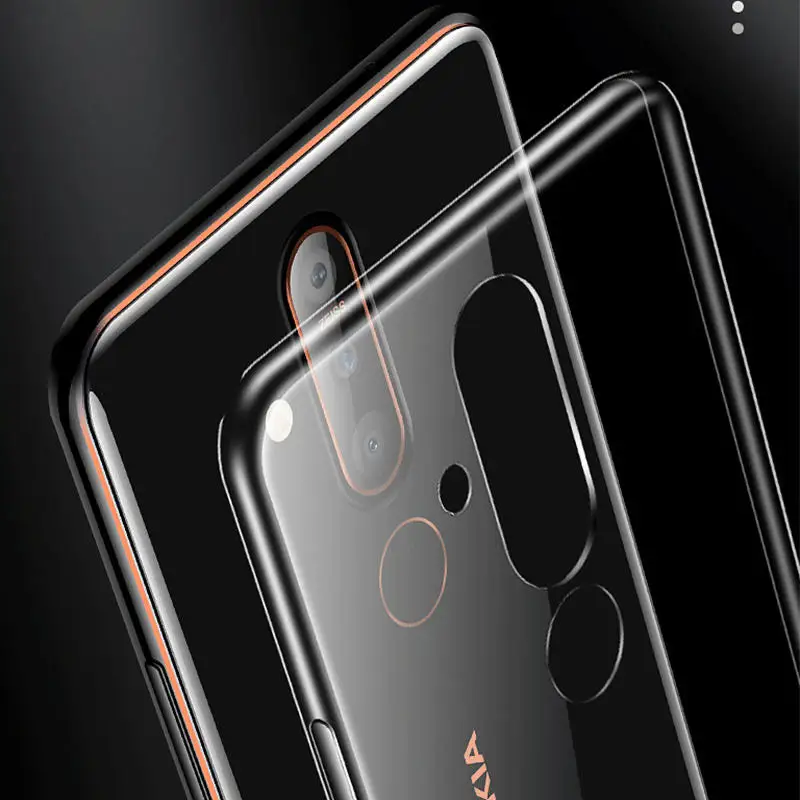 Чехол для Nokia 8 1 Plus силиконовый прозрачный чехол из ТПУ телефона X71 X 71 TA 1172 NokiaX71