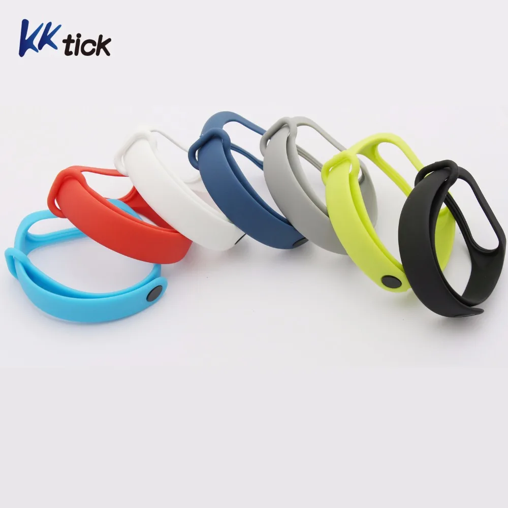 KKtick умный браслет красочные Оригинальные запасные бретельки силиконовые