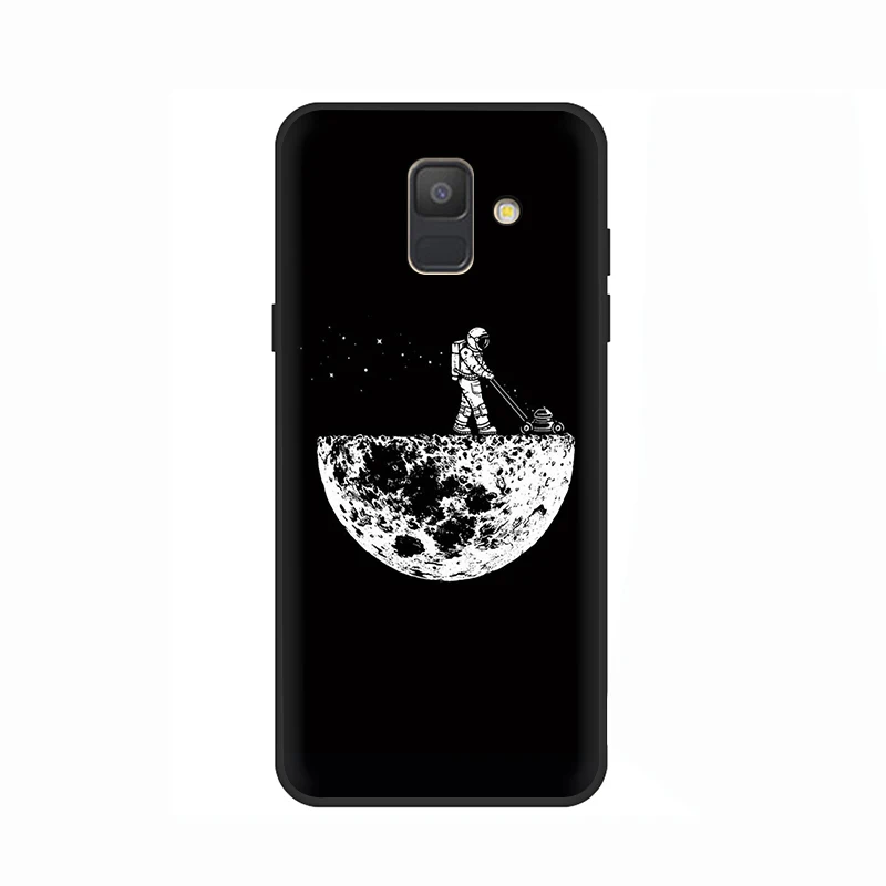 B3 Space Love Луна астронавт мягкий чехол для мобильного телефона чехол для samsung Galaxy A6 7 8 9 A10 30 40 50 70 J6 - Цвет: B3