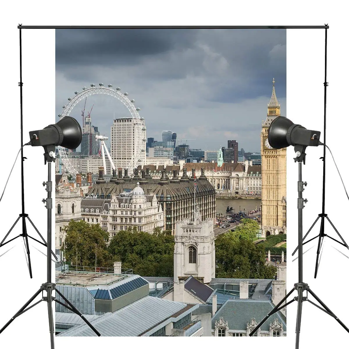 5x7ft Лондонский глаз фон для фотосъемки Вестминстер дворец Европейская тема