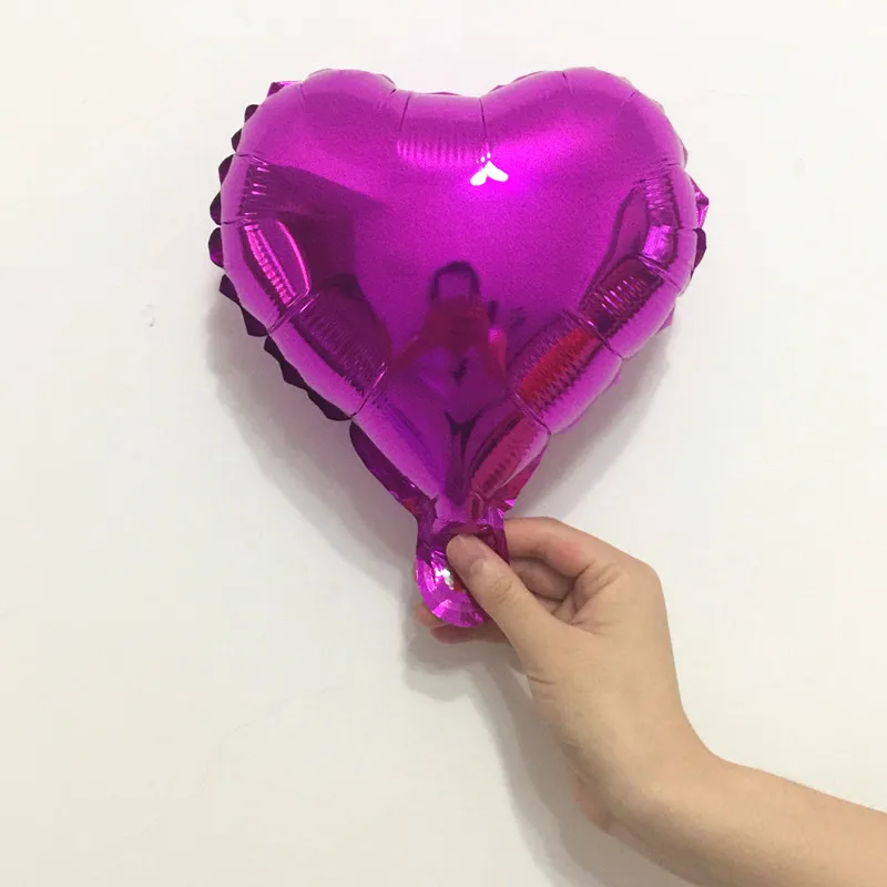 Heart rose " 10 дюймов Звездное сердце шар для свадебного украшения Diy деревенский крещение детский душ украшения невесты-To-Be баллон вечерние сувениры - Цвет: Heart rose