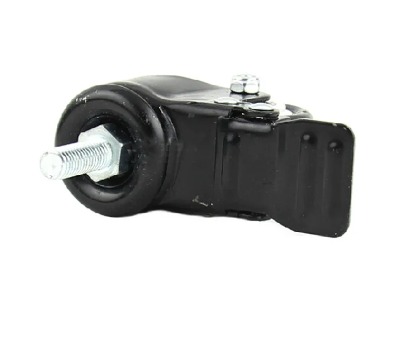 2-дюймовые ролики с тормозами Luo зубчатые бесшумные мебельные колесики