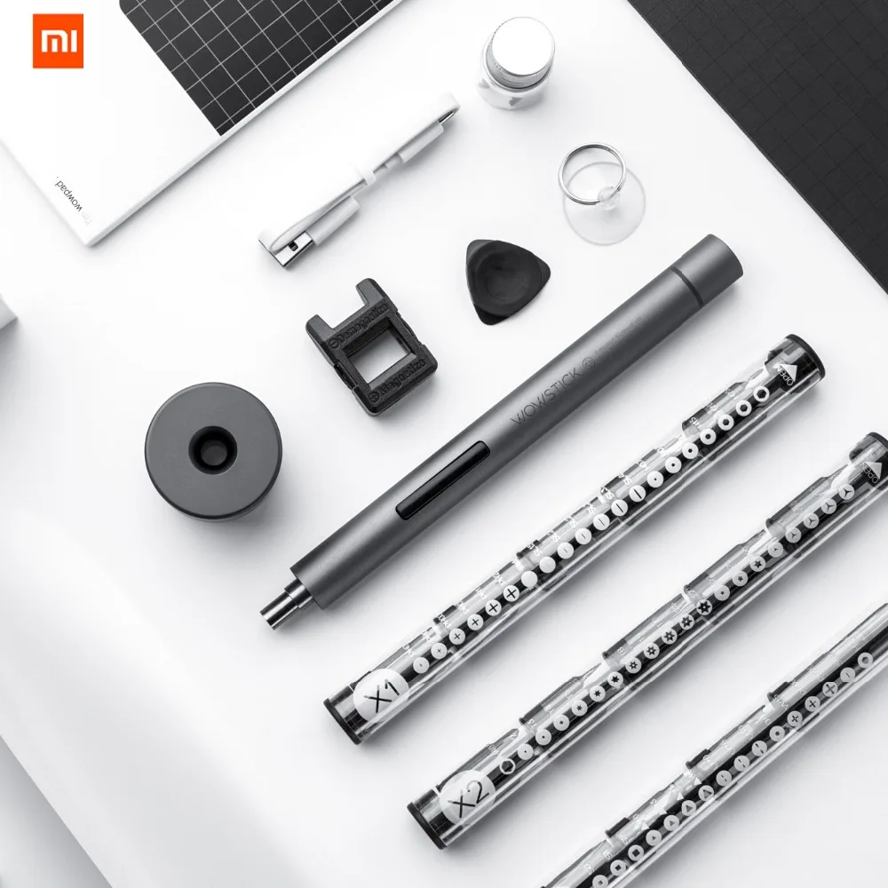Оригинальный XIAOMI Mijia Wowstick 1F + 64 в 1 Электрический шуруповерт Mi беспроводная