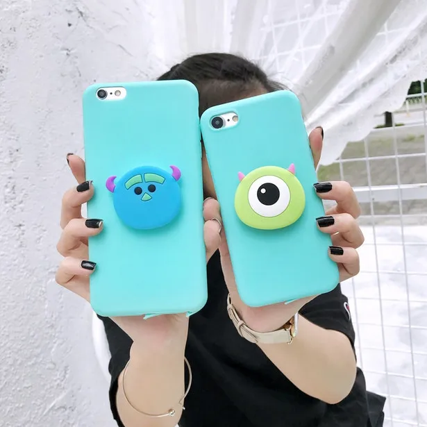 3D милый чехол с кольцом для iPhone 6S 7 8 plus X XR XS Max samsung galaxy S10 S7 S8 S9 Note 9 |