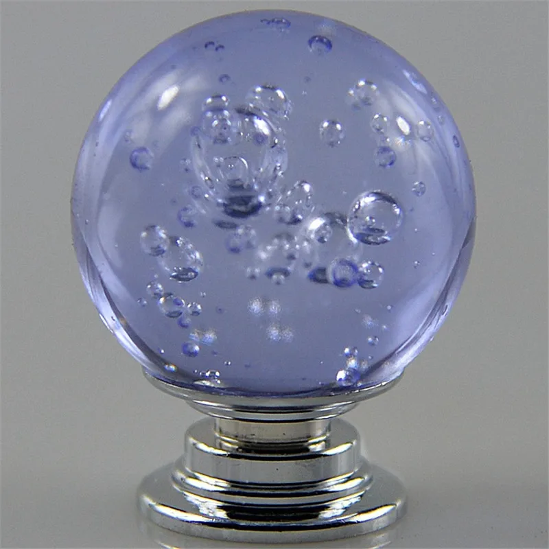 10 шт 30 мм пузырьковый Шар Алмазные дверные ручки хрустальный стеклянный шкаф