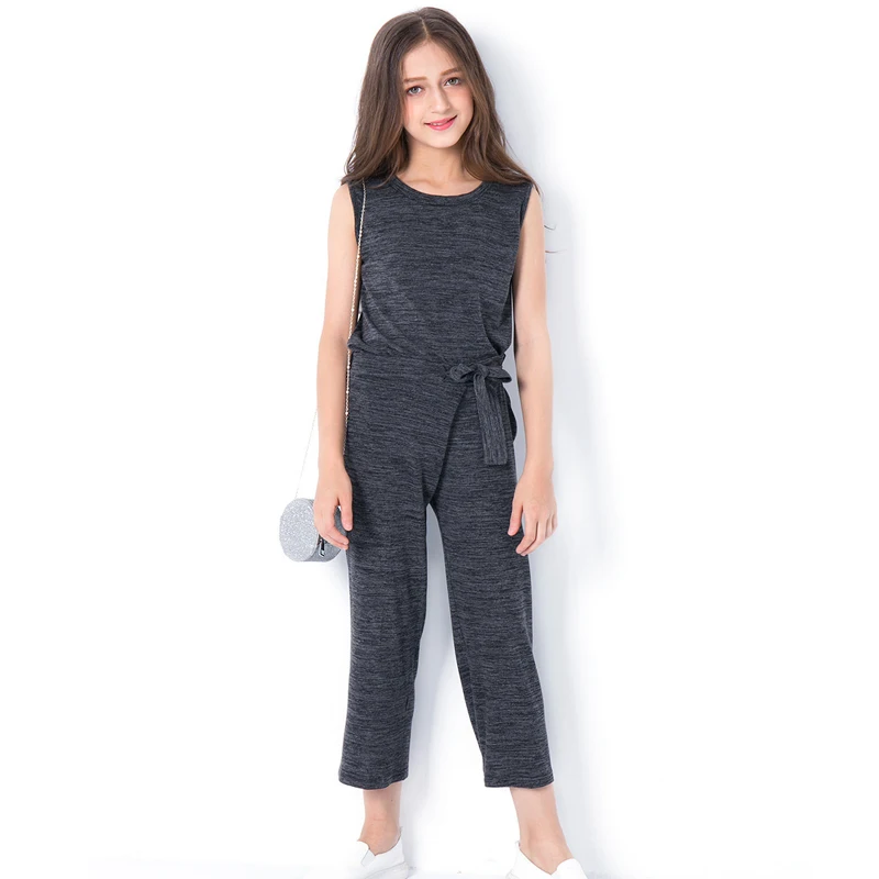 Элегантные топы для девочек комплекты со штанами Размер 10 12 14 лет одежда