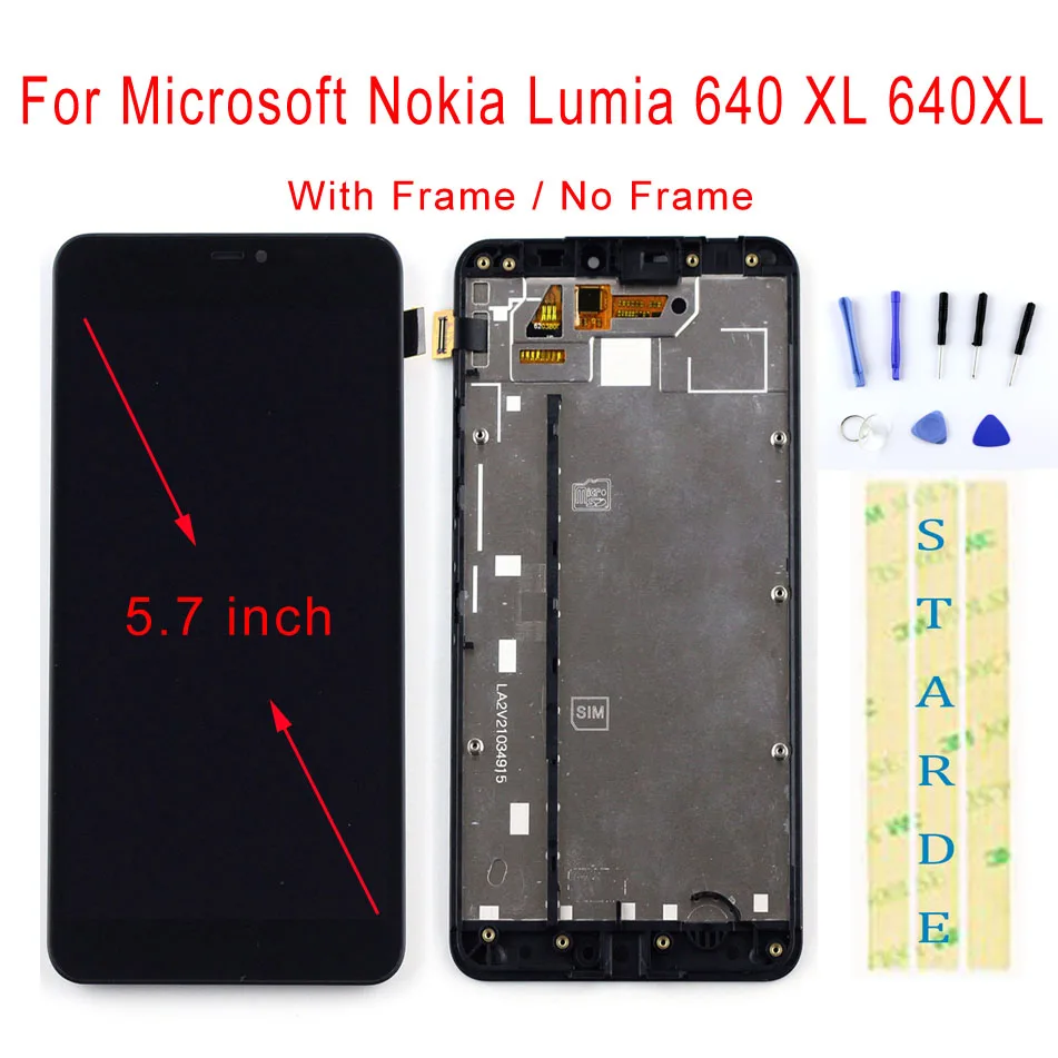 STARDE сменный ЖК дисплей для Microsoft Nokia Lumia 640 XL 640XL сенсорный экран дигитайзер в сборе