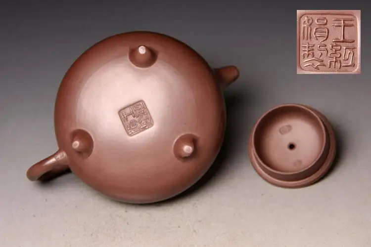 2018 Yixing Zisha горшки Ван хунхуан мастер работает игривый трехфутовый бамбуковый