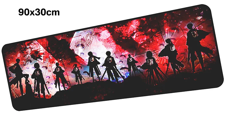 Коврик для мыши Attack on Titan gamer 900x300 мм коврик для мыши notbook игровой коврик для мыши Кастомизированный коврик для мыши стол для компьютера аксессуары для padmouse