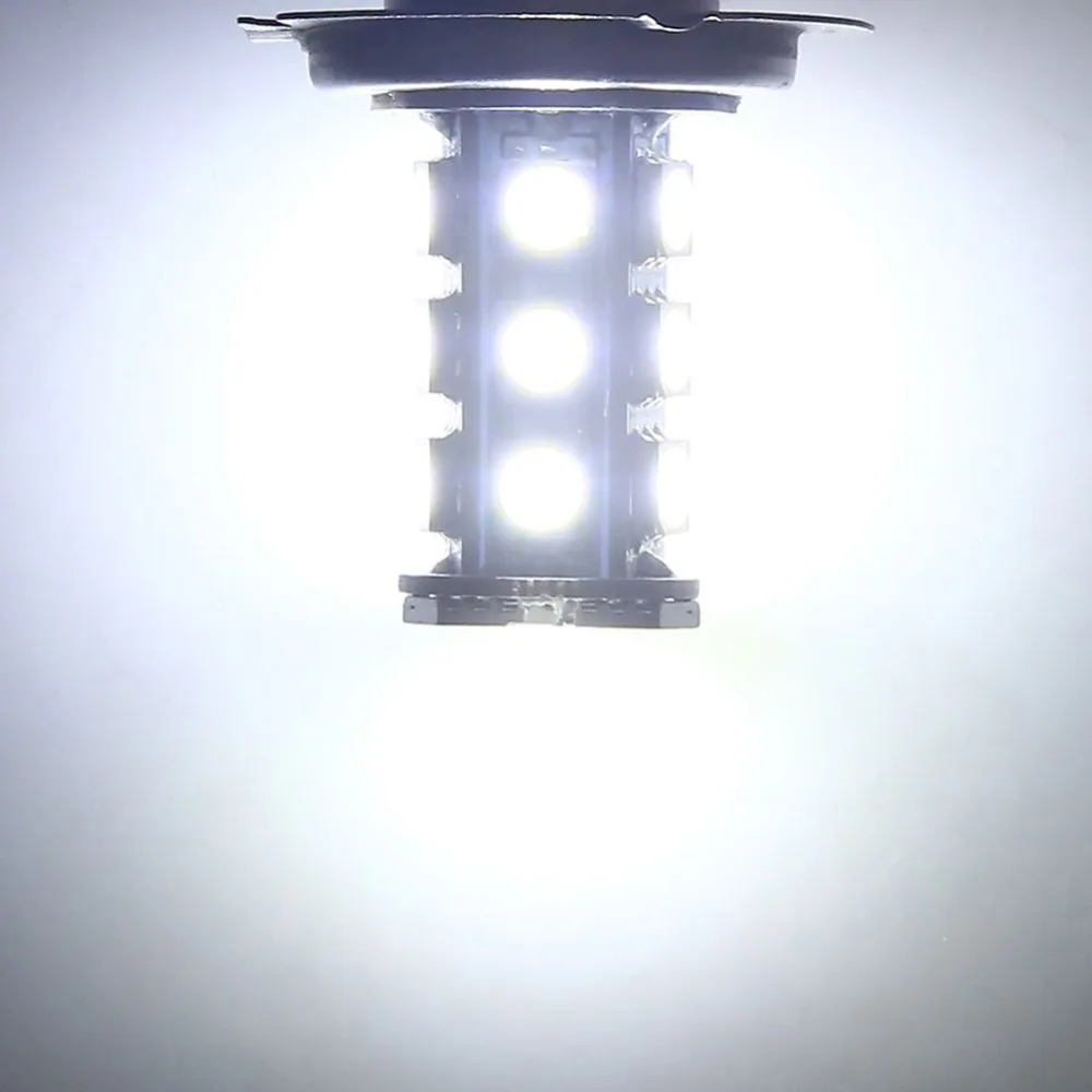 1 шт. Автомобильные светодиодные лампы H7 5050 18 SMD 12 В|Передние LED-фары для авто| |