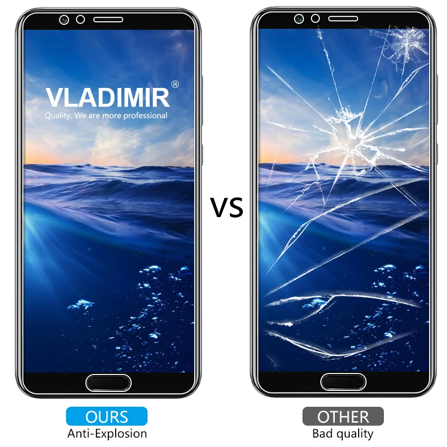 Vladimir 9 H 2.5D не полное покрытие закаленное стекло для huawei Honor View 10 экран протектор V10