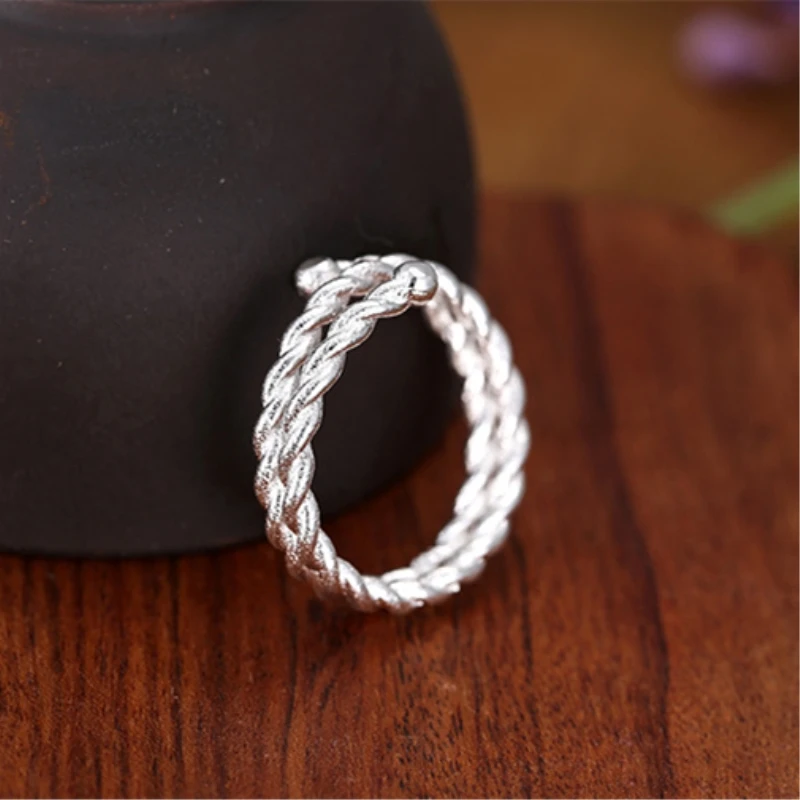 Женское кольцо с изменяемым размером Sweet Twist Необычные Открытые Кольца из