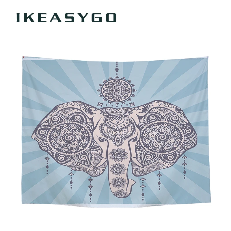 IKEASYGO 1 шт. животных Elephent гобелен Цветной печатных декоративный 2000x1300 мм 1500x1300