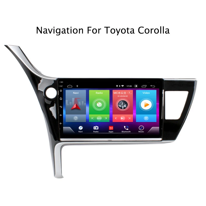 Умный полный сенсорный Android 8,1 Автомобильный gps навигационный плеер для TOYOTA corolla стерео радио bluetooth мультимедиа DSP головное устройство