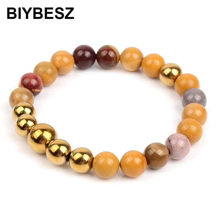 Новое поступление браслет из натурального мукаита для мужчин очаровательные