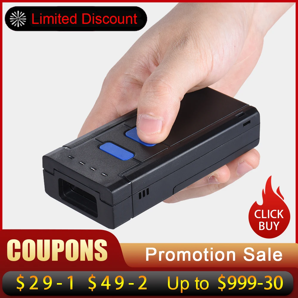 USB Bluetooth сканер штрих кодов с крассветильник светом/лазерным 1D сканером