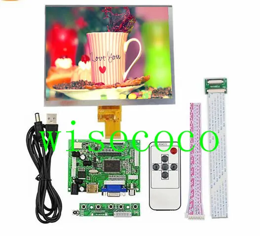 8 дюймов 1024*768 экран дисплея матрица TFT HJ080IA 01E ЖК монитор HDMI плата контроллера ttl