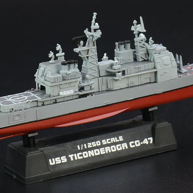 1:1250 шкала Предварительно Построенная USS Ticonderoga CG 47 управляемая ракета cruiser ВМС США