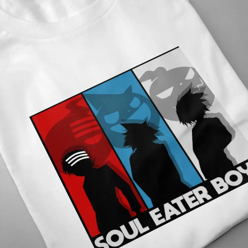 Топ Дизайн Новое поступление футболка для мальчиков с надписью Soul Eater Мужская