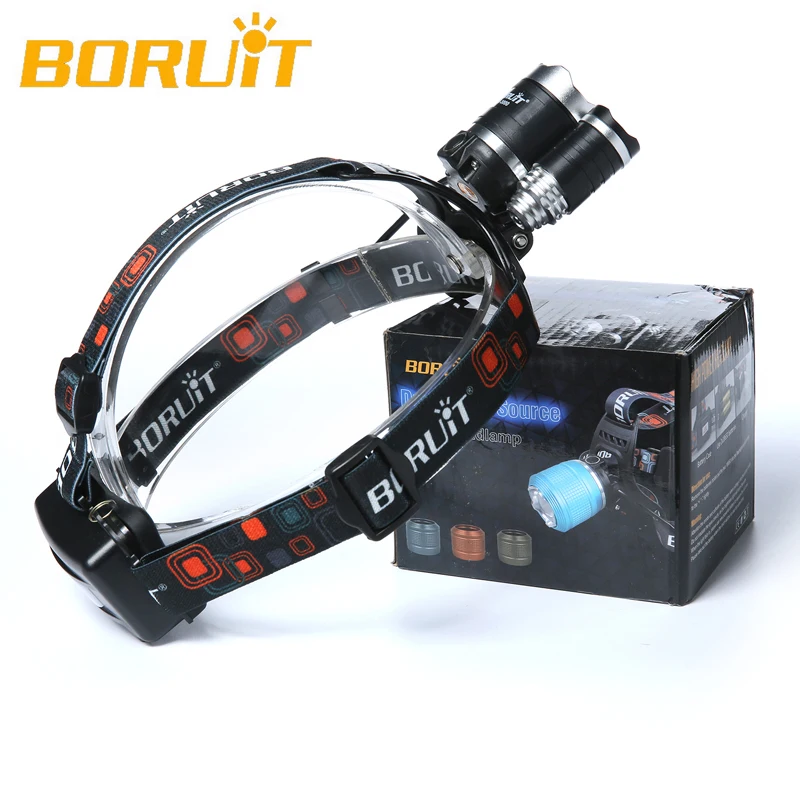 6000LM 3x XML T6 + 2R5 Красный Белый светодиодный Перезаряжаемый 18650 налобный фонарь USB