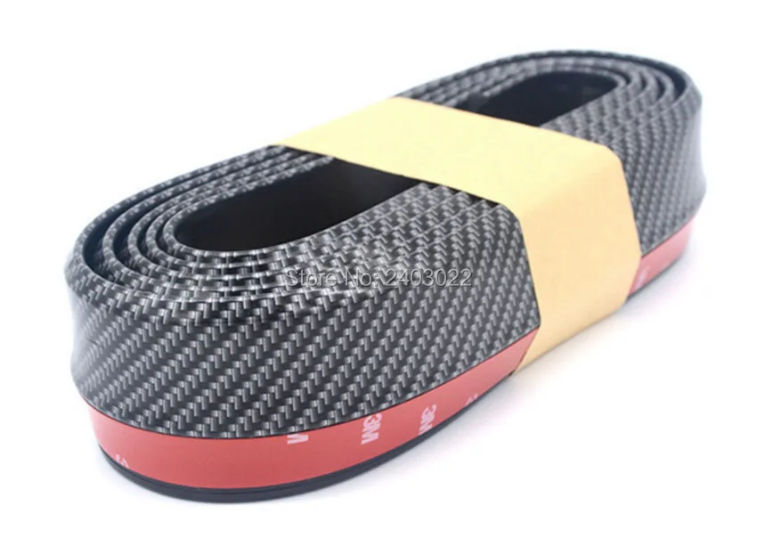 Резиновая Мягкая лента для бампера из углеродного волокна автомобильная ширина