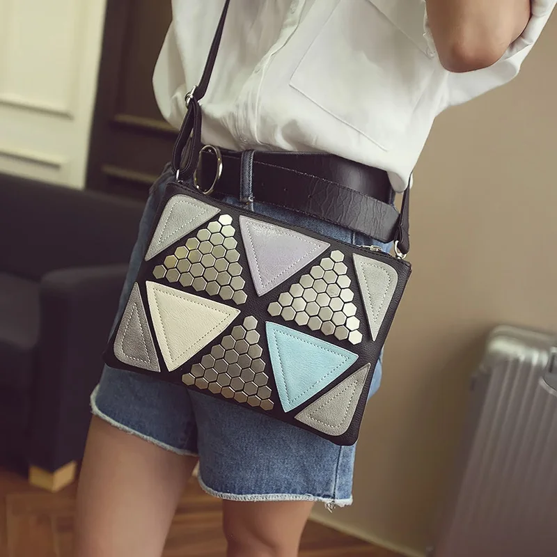 Расшитая блестками Лоскутная сумка 2016 роскошная дизайнерская для женщин