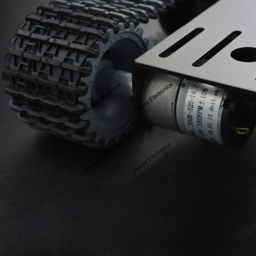Черный гладиатор DFRobot гусеничное шасси для танка умная платформа мобильного