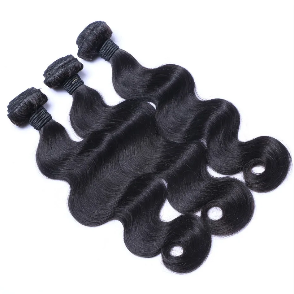 3 Расслоения С Шелковой Кружева Фронтальной Ребенком Волос Natural Black Перуанский