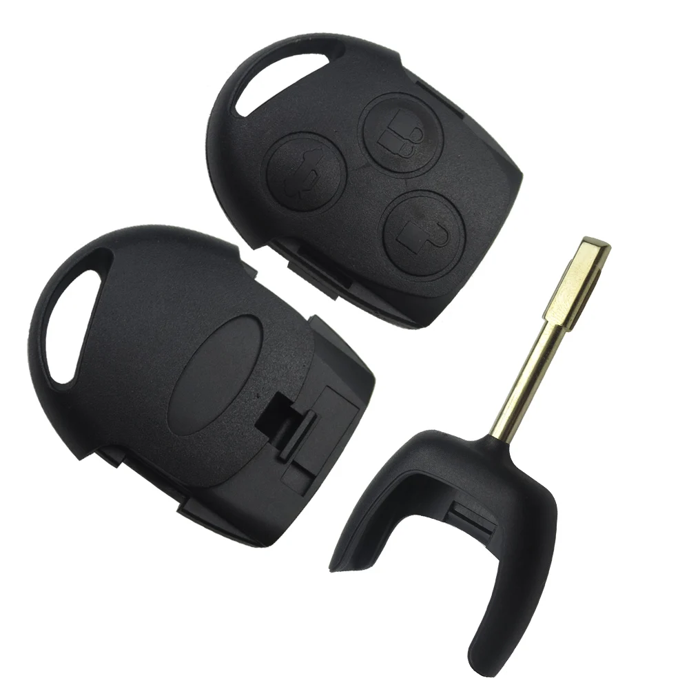 Чехол для автомобильного ключа Сменный с 3 кнопками Ford Fiesta Focus Max Ka Key Uncut Blank FO21 Blade