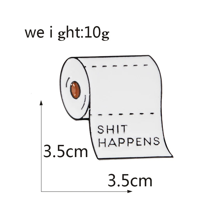 1 шт. Женская эмалированная брошь в форме рулона|Броши| |