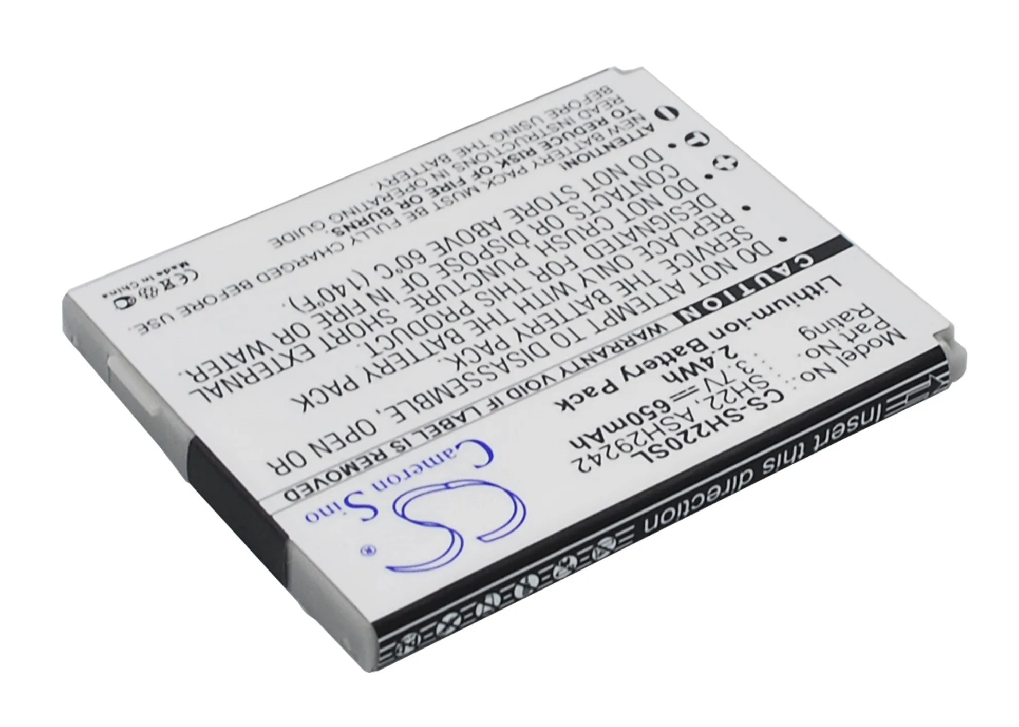 Cameron Sino 650 мАч аккумулятор ASH29242 SH22 для Sharp SH 06A 07A|Аккумуляторы мобильных телефонов|