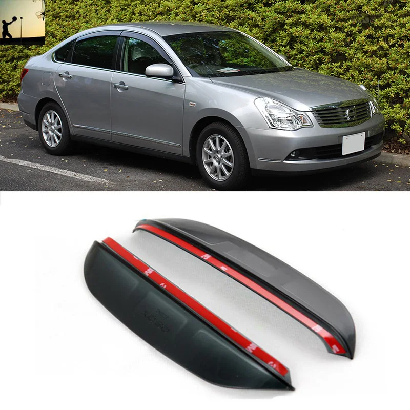 Для NISSAN SYLPHY Nissan Bluebird Almera G11 от 2005 до 2012 зеркало заднего вида дождевик брови