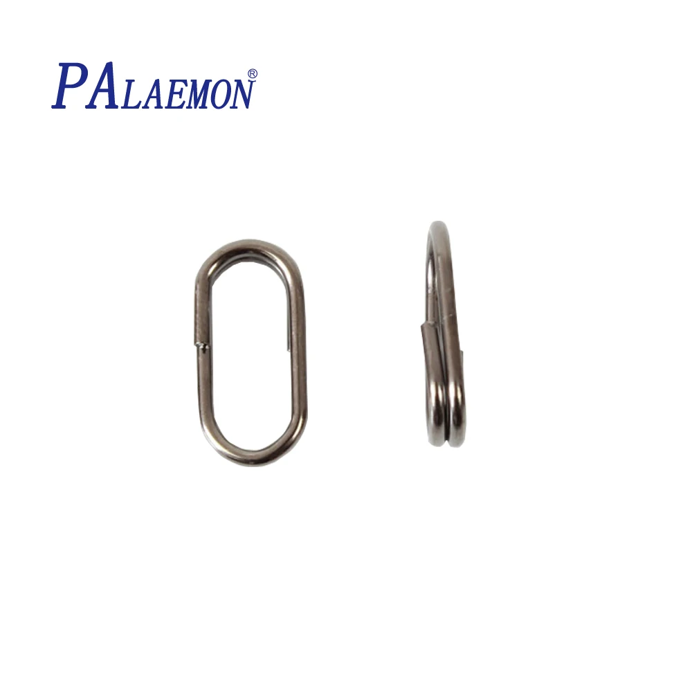 PALAEMON 100 шт./лот рыболовный соединитель овальное разделенное кольцо оснастка