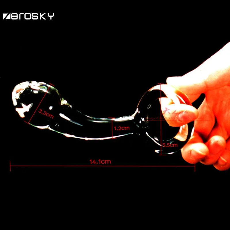 Anal Plug Crystal Glass Artificial Penis Dildo Realistic buttplug Masturbation Vaginal Massager Toys For Adults Zerosky | Красота и
