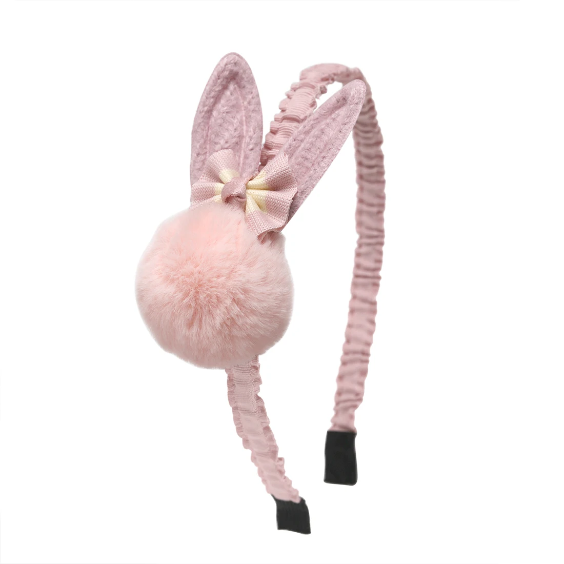 Rabbit Doll Hairbands Pom Ball Bowknot Hair Accessories for Girl Lovely Bands Hoop Cartoon Princess Headbands | Детская одежда и