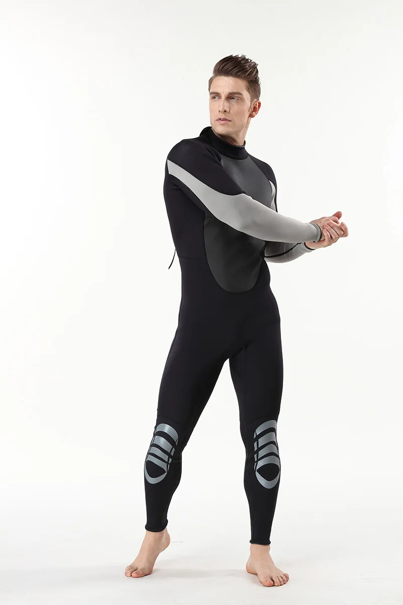 

New One-Piece Neoprene 3mm Diving Suit Winter Long Sleeve Men Wetsuit Prevent Jellyfish Snorkeling Suit fato de mergulho