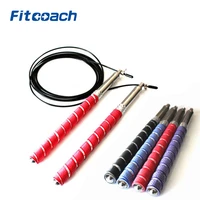 high quality jump ropehand gel retaining handle professional bearing cross fitness speed skipping rope
