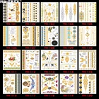 Nu-TATY 120 шт.лот временные 3D тату золотого стиля для макияжа хна татуагами боди-арт тату флэш-стикер купальник инструмент для макияжа