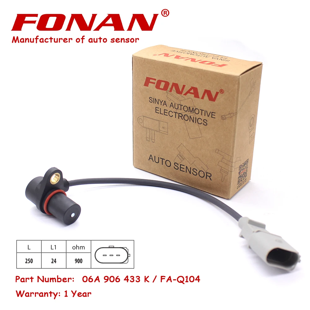 

Brand New Crankshaft Position Sensor For AUDI A3 II 2.0 FSI Sportback 2.0 FSI 06A906433K