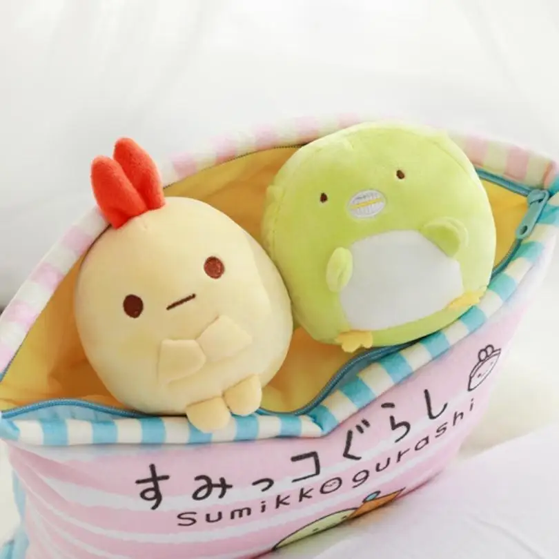 Плюшевая подушка Sumikko Gurashi 6 шт. мягкая с японской анимацией угловая кукла из