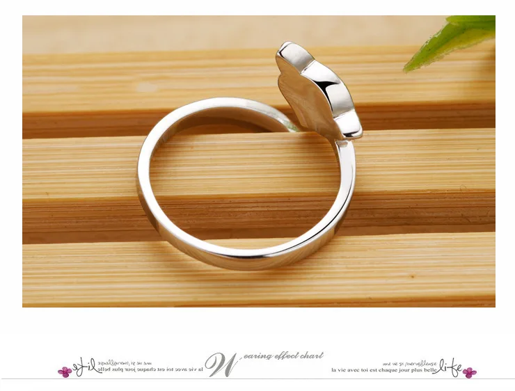 

XIYANIKE 925 Sterling Silver Jewelry AAA Open Fire Fox Silver Rings For Party Women Gift Adjustable Ring Anillos Bague VRS2123