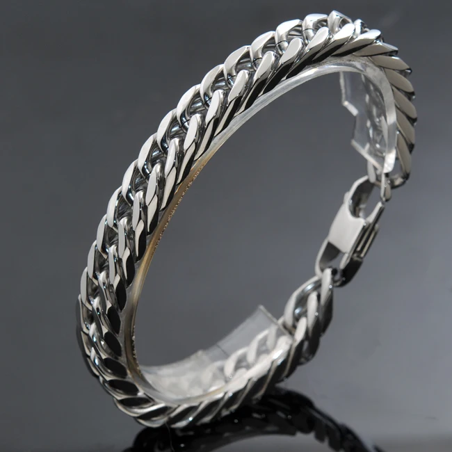 Мужской браслет Gokadima модный Рождественский подарок 22 см10 мм из нержавеющей стали